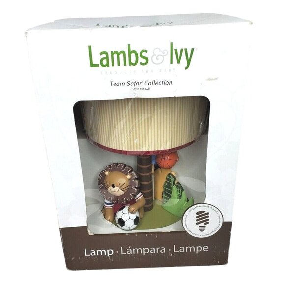 Rare Lambs & Ivy Team Safari Collection Baby Lamp – Adorable Nursery Décor - Picture 1 of 10